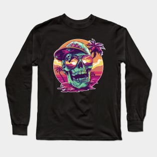 Summer Skull Vibes 02 Long Sleeve T-Shirt